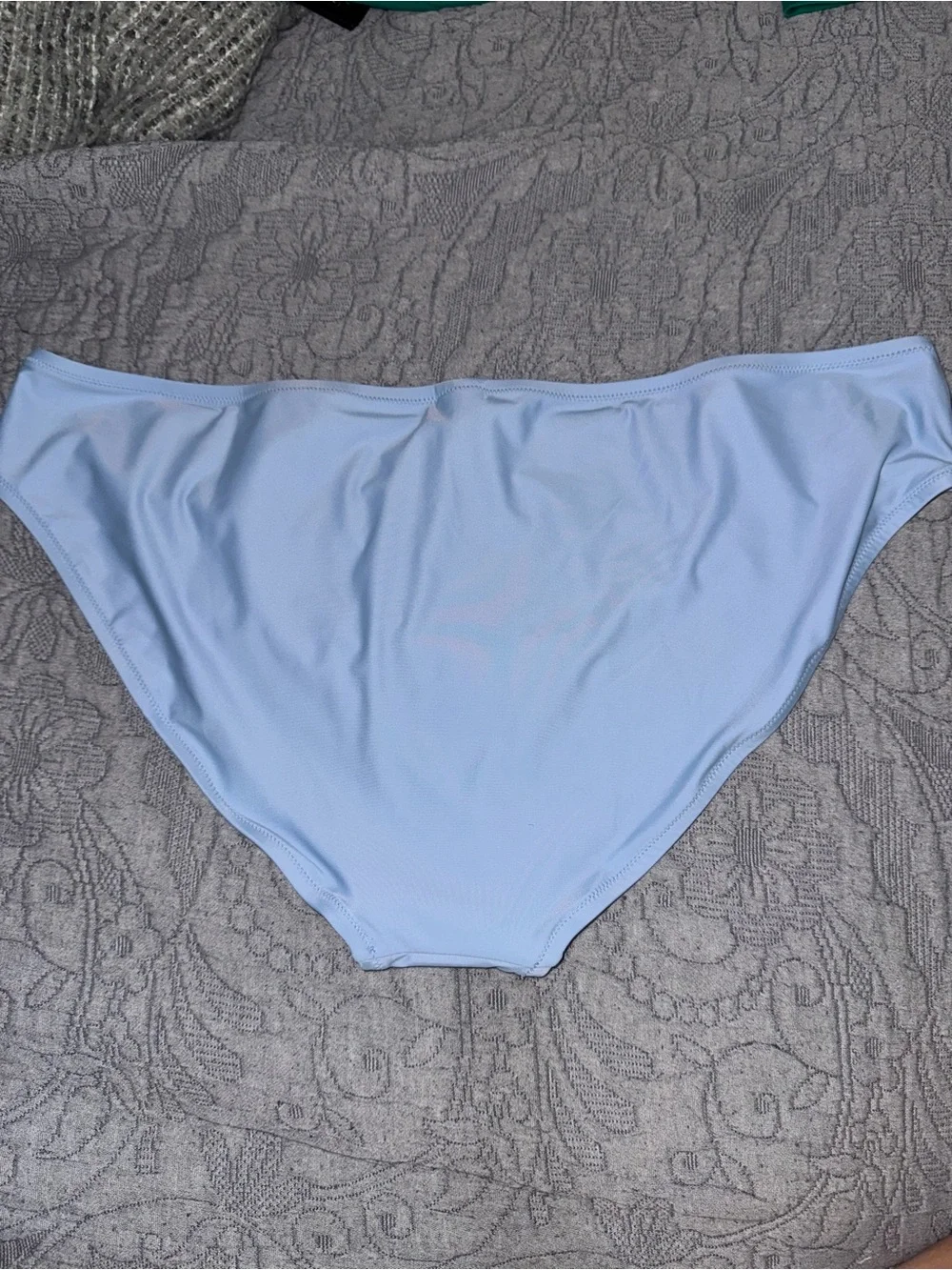 NWT J. Crew Full Coverage Bikini Bottoms Light Blue 2X